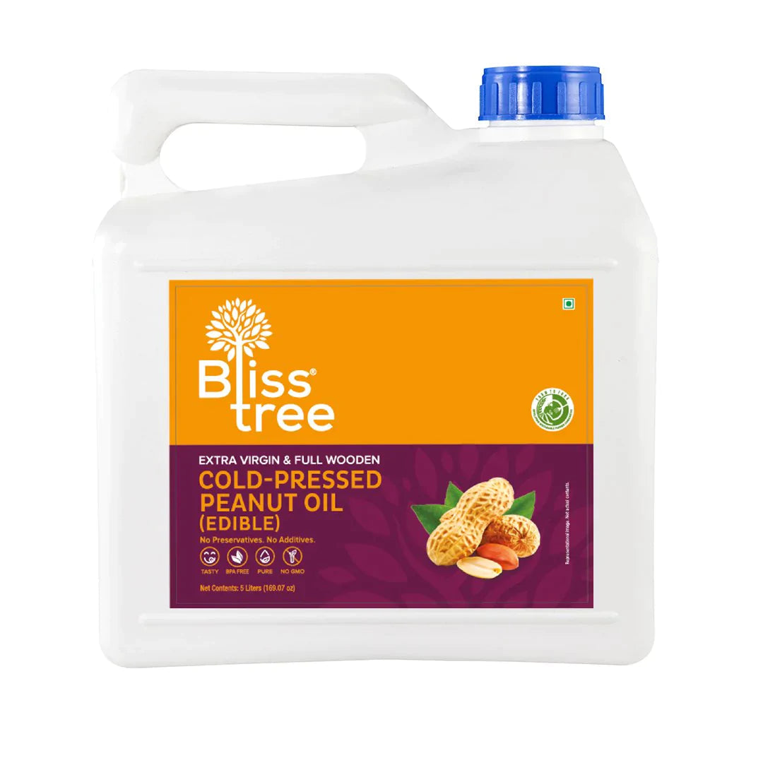 Blisstree Cold Pressed Peanut Oil - 5L (Extra Virgin)
